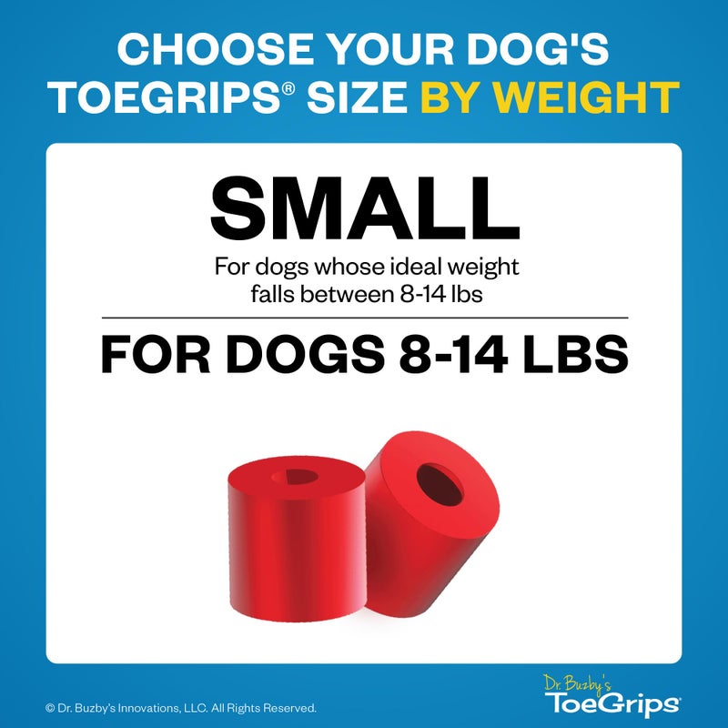 Dr. Buzby's Dr Buzby's Small ToeGrips for Dogs - Instant Traction on Wood/Hardwood Floors - Anti Slip Relief - Grippers for Senior Dogs - Stop Sliding Instantly - Rubber Nails for Paws - 1 Pack (20 Grips) - Image 3